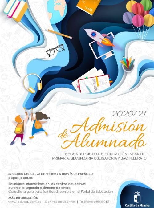 Admisión 2º ciclo de Infantil, Primaria, ESO y Bachillerato