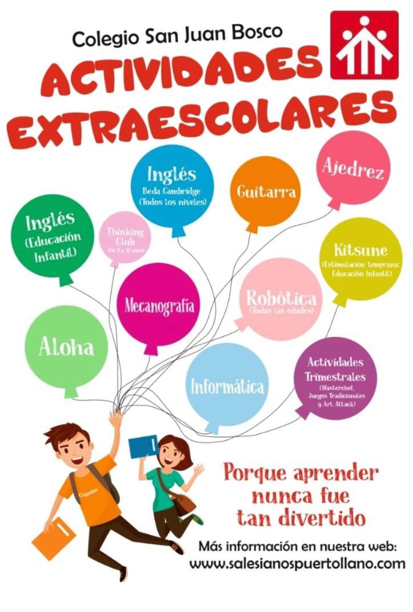 Cartel extraescolares 20 - 21 Cartel extraescolares